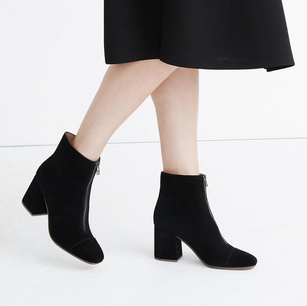 Nwot madewell front zip boots